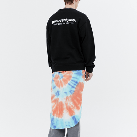『grooverhyme』 　NYC ロケーションスウェット (Black)