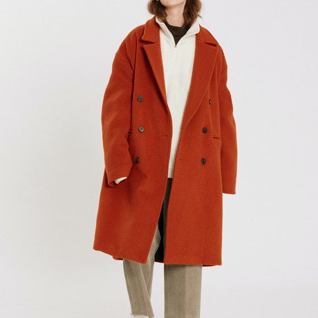 『Motivestreet』   ソリッドダブルコート (Orange)
