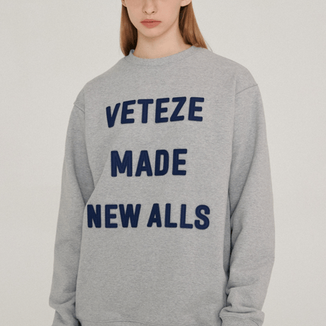 『VETEZE』 　ビッグメードスウェット (Grey)