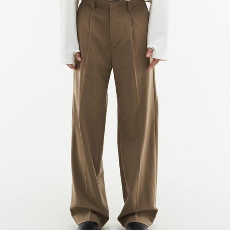 『HIFIFNK』  alden wool trousers pants (Cocoa)