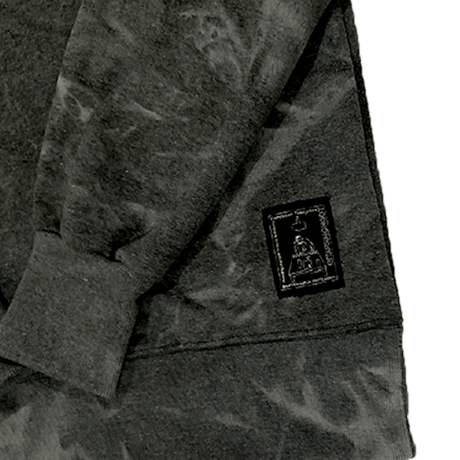 『Swallowtale』 タイダイオーバーサイズスウェット (Black)