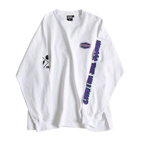 『FREAKISH BUILDING』 ビランロングスリーブ Tシャツ (White)