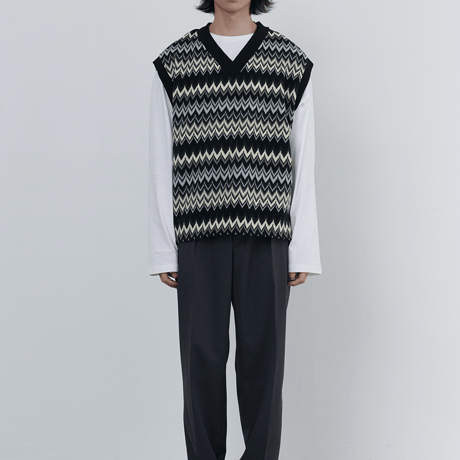 『 BY:L 』 　パルスニットベスト  (Black)