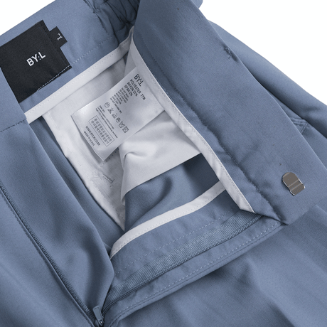 『BY.L 』 ベルトワンタックワイドスラックスパンツ (Greyish Blue)