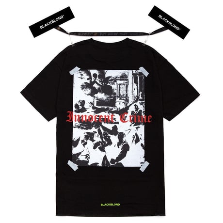 『BLACKBLOND』 イノセントシャドーショートスリーブ Tシャツ (Black)
