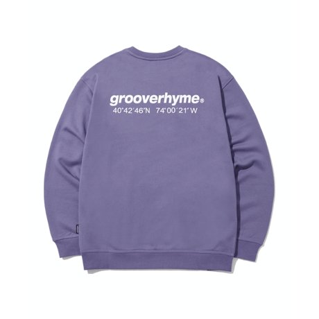 『grooverhyme』 　NYC ロケーションスウェット (Purple)