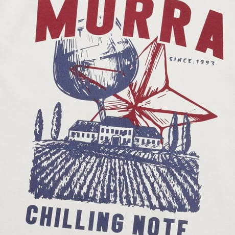 『MURRA AER 』  ラスチックムラロゴTシャツ (White)