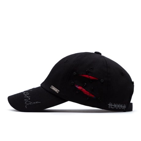 『BLACKBLOND』  ブラックブラッドロゴキャップ  (Black)