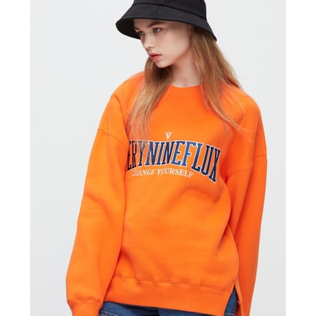 『Verynineflux』   ユニバーシティースウェット (Orange)