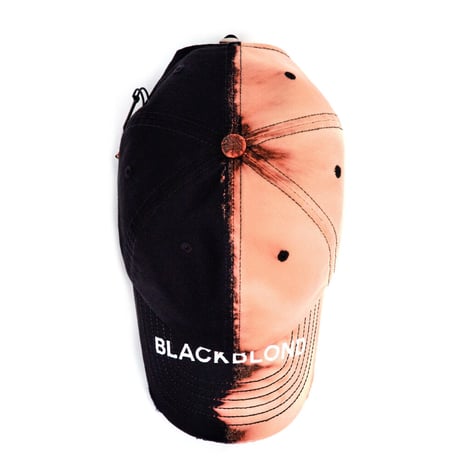 『BLACKBLOND』  division covered logo cap (Black)