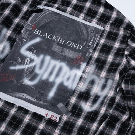 『BLACKBLOND』　No Sympathy Layered Check Shirt (Black)