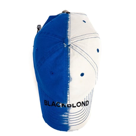 『BLACKBLOND』  division covered logo cap (Blue)