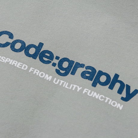 『Code:graphy』 　PIPING JUMP SUIT (Grey)