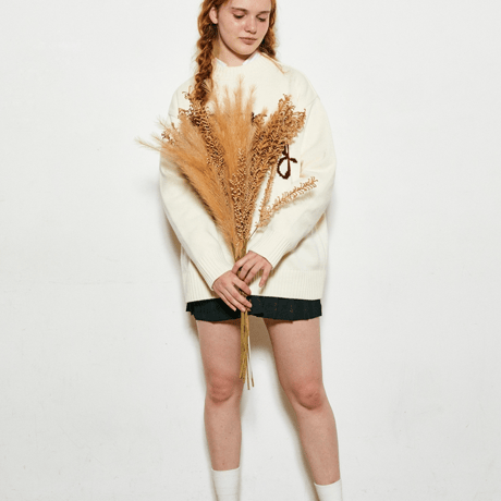 『VETEZE』 　ディアバディーラウンドニット (Cream)