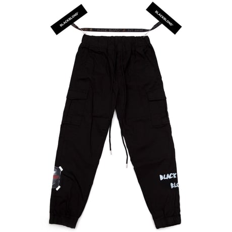 『BLACKBLOND』 　ブルータルカーゴジョガーパンツ (Black)