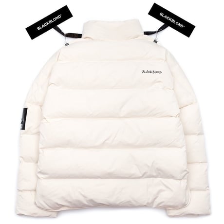 『BLACKBLOND』 　パッチショートダックダウンジャケット (Ivory)