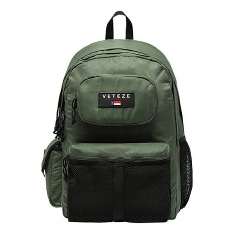 『VETEZE』 　レトロ MA-1 リュック (Khaki)