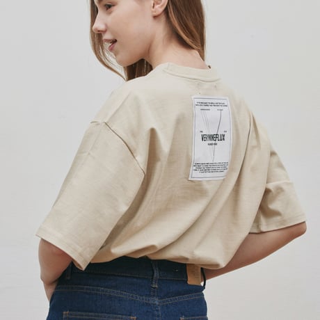 『Verynineflux』 ビハインド Tシャツ (Beige)
