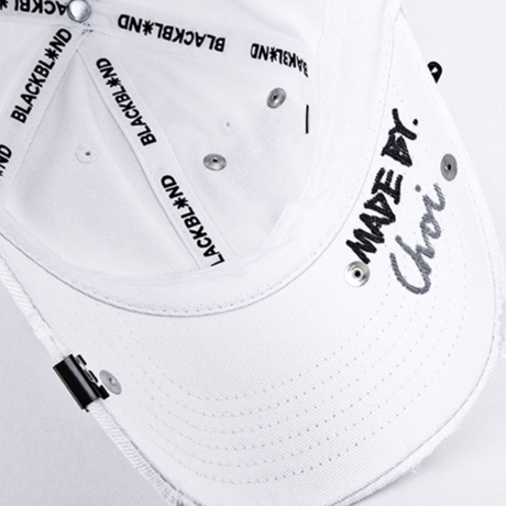 『BLACKBLOND』  ディスオーダーパッチキャップ (White)