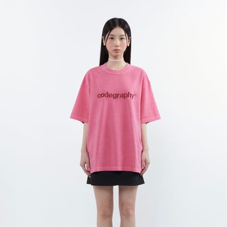 『Code:graphy』 　pigment  codegraphy logo t-shirt (Indipink)