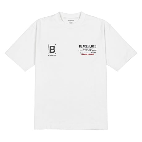 『BLACKBLOND』  Vintage Clash Pigment T-Shirt (Vintage White)