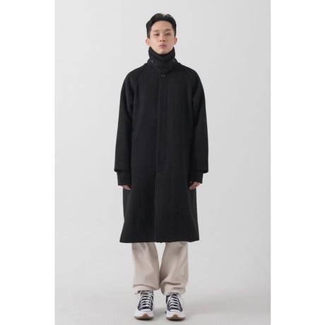『 BY:L 』 　ウールオーバーバルマカンコート  (Black)