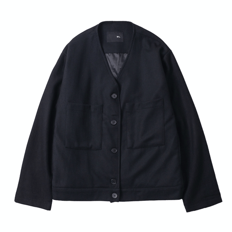 『 BY:L 』    ミニマルカーディガンジャケット (Black)
