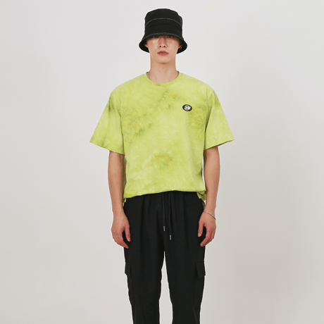 『 BY:L 』    エンブレムタイダイTシャツ (Lime)