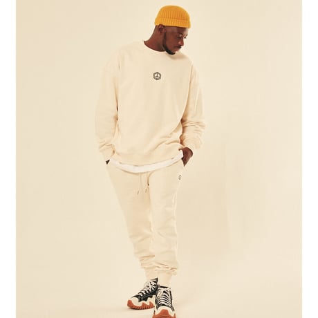 『PEACE OF ALL DAY』 　シンボルスウェットシャツ (Cream)