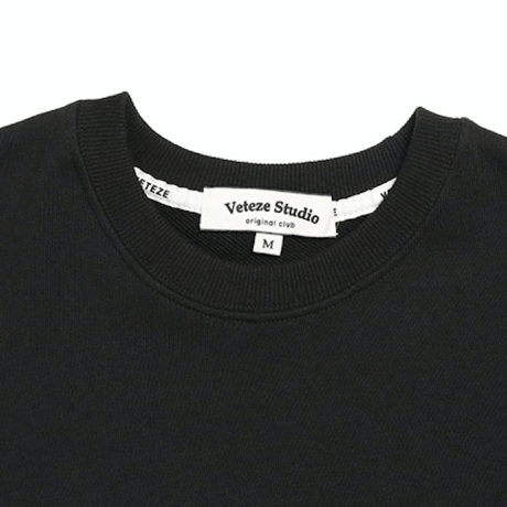 『VETEZE』 　スタジオチェックスウェット (Black)