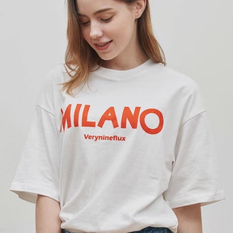 『Verynineflux』  ミラノTシャツ (White)