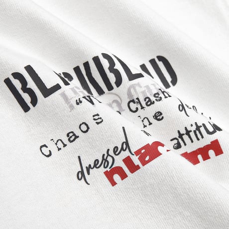 『BLACKBLOND』  Vintage Clash Pigment T-Shirt (Vintage White)