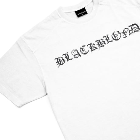 『BLACKBLOND』　crushed faith pigment t-shirt (White)