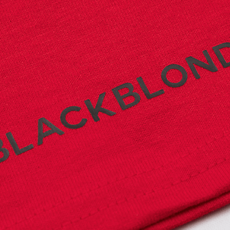 『BLACKBLOND』 イノセントクライムショートスリーブ Tシャツ (Red)