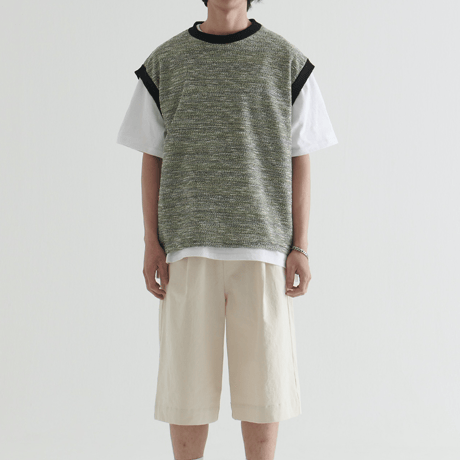 『BY.L 』 バミューダコットンパンツ (Cream)