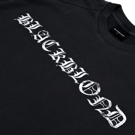『BLACKBLOND』　crushed faith pigment t-shirt (Black)