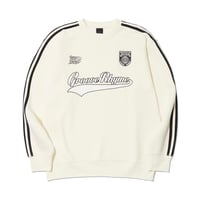 『GROOVE RHYME』 swoosh lettering sweatshirt (Ivory)