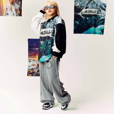 『CHAP CHAP』 　サークルチャップロゴスウェットパンツ (Mint)