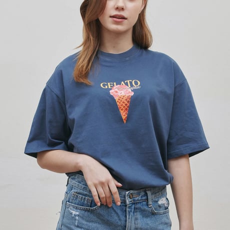 『Verynineflux』  MELLIFLUOUS  Tシャツ (Darkblue)