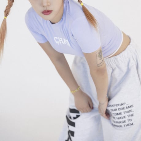 『CHAP CHAP』 　アーミーチャップスウェットパンツ (White Melange)