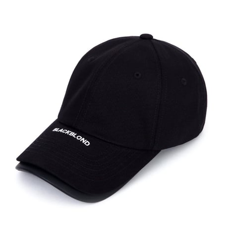 『BLACKBLOND』  クラシックロゴダブルバイザーキャップ (Black)