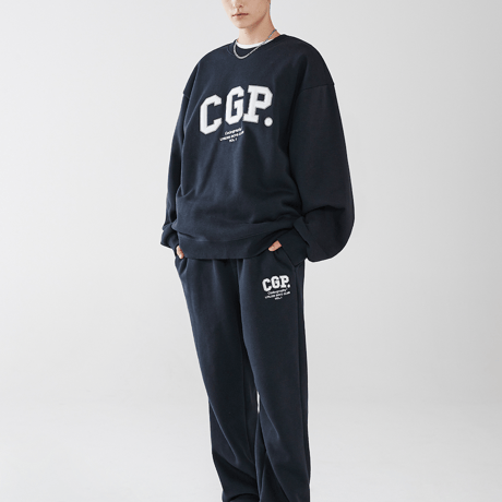 『Code:graphy』 　アップリケロゴスウェット (Navy)