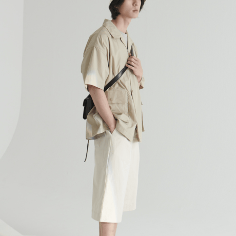 『BY.L 』 バミューダコットンパンツ (Cream)