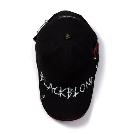 『BLACKBLOND』  ビヨンドグラフィティーロゴダブルバイザーキャップ (Black)