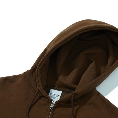 『Code:graphy』 　アーチロゴジップアップパーカー (Brown)