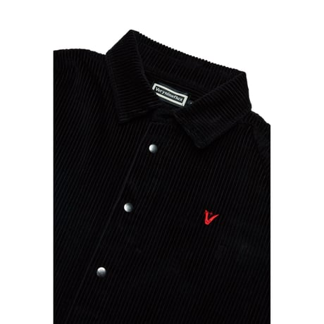 『Verynineflux』   V コーデュロイシャツジャケット (Black)