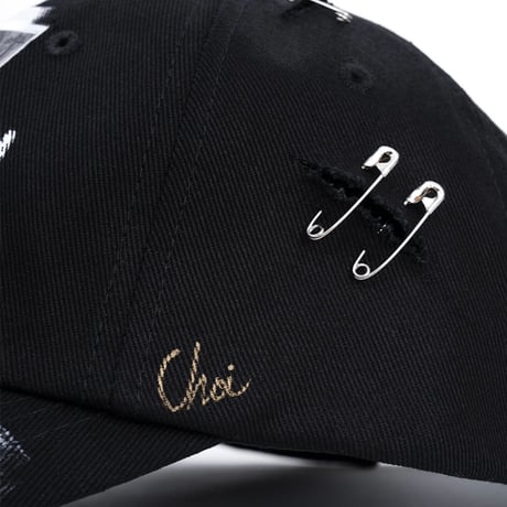 『BLACKBLOND』  no sympathy graffiti logo cap  (Black)