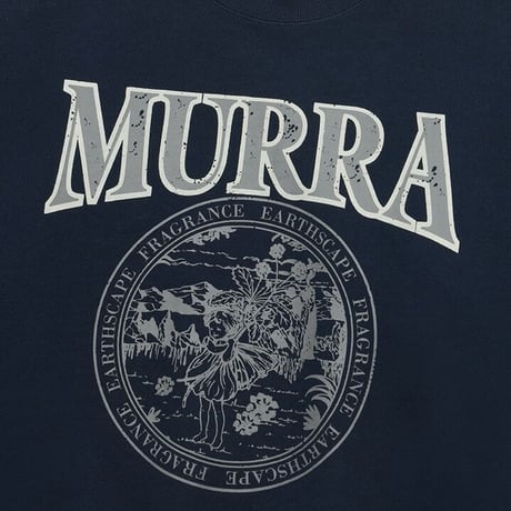 『MURRA AER 』  リリークロップスウェットシャツ (Navy)