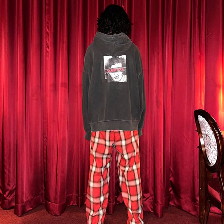 『SK8ER ROCK』 　パンクロックピグメントジップパーカー (Dark Gray)