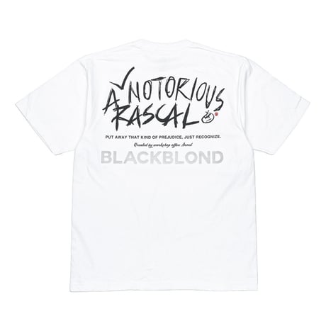 『BLACKBLOND』　rascal t-shirt (White)